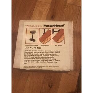 REALISTIC Master Mount Speaker Ceiling / Wall Mount Bracket 40-1250